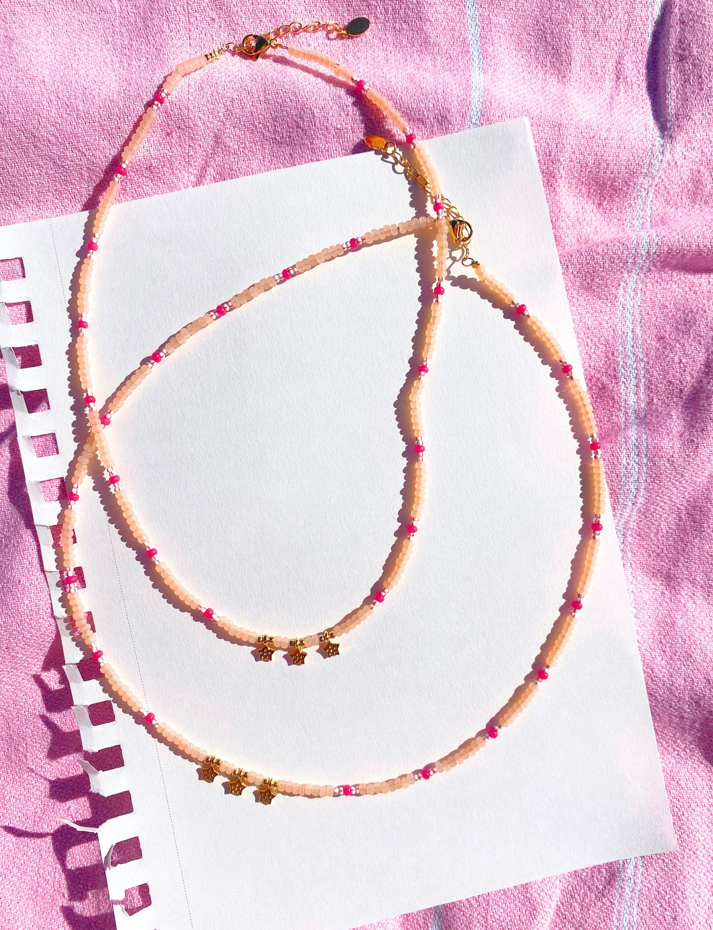 Apricot + Star Necklace